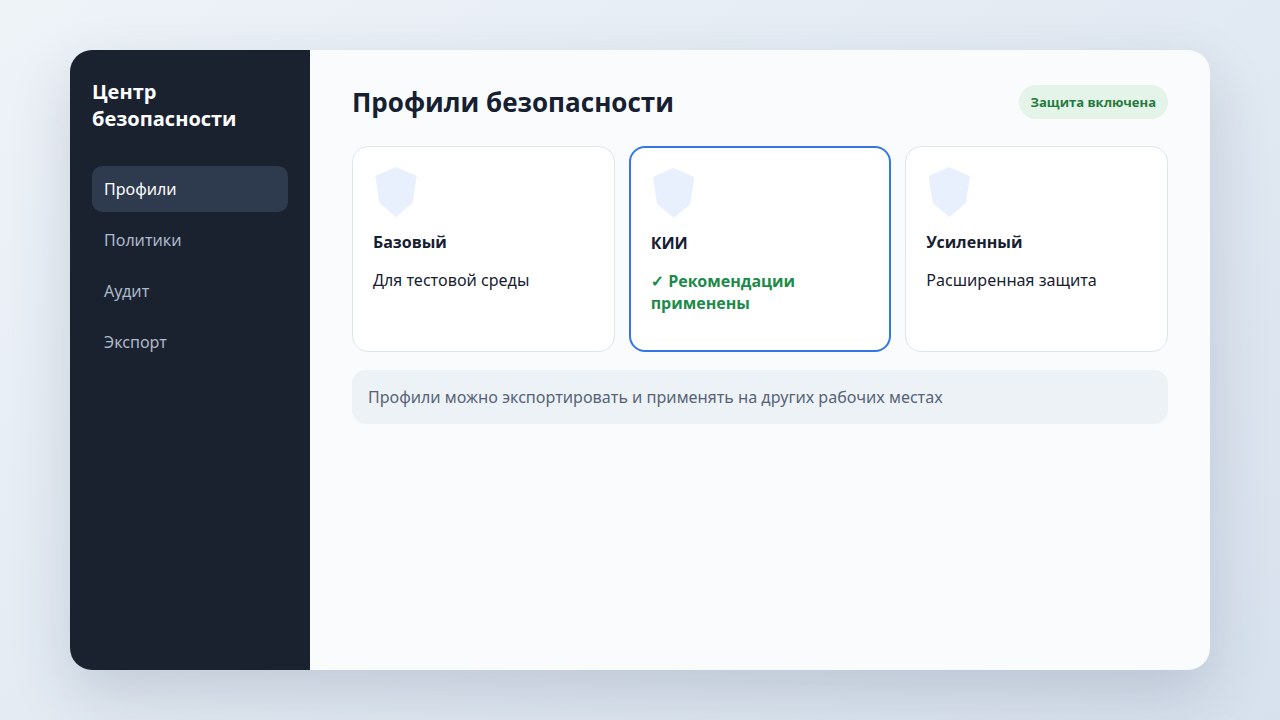 Профили безопасности Astra Linux